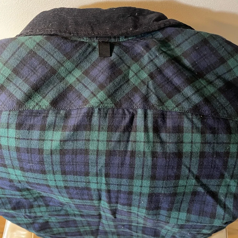rag & bone Green and Blue Plaid Shirt Jacket - Picture 9 of 10